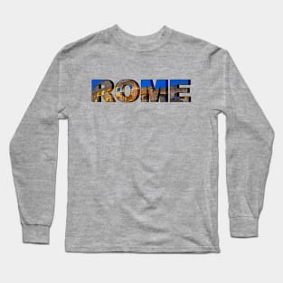 Rome Colosseum letters Long Sleeve T-Shirt